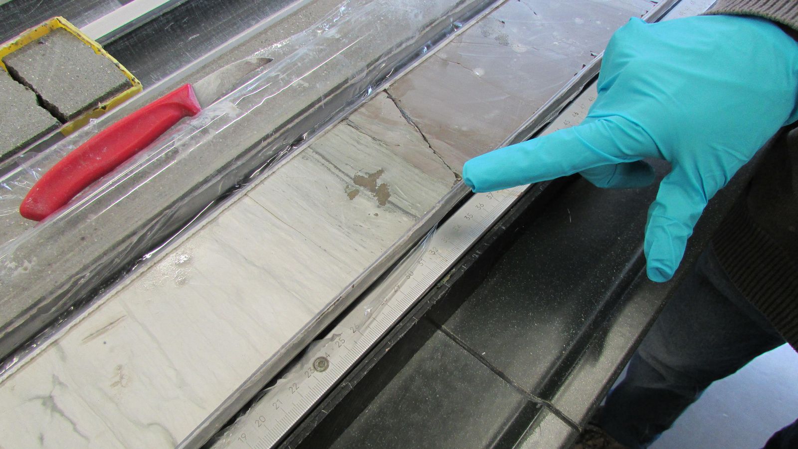 Punto en el que quedó registrado el impacto del meteorito.