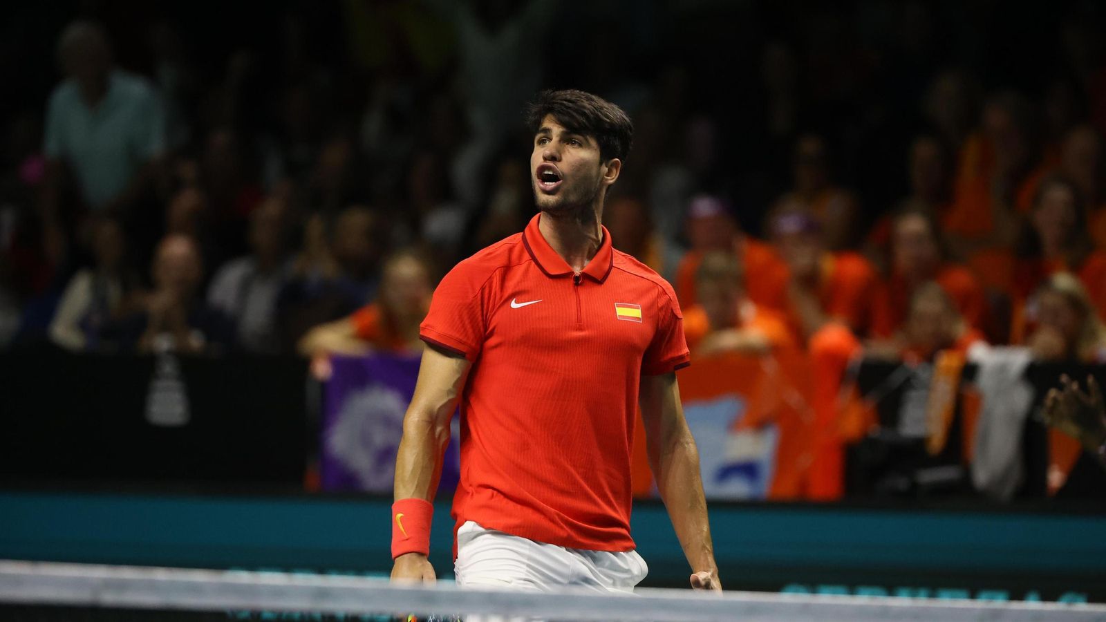 Las mejores fotos del Carlos Alcaraz-Griekspoor de la Copa Davis de Málaga