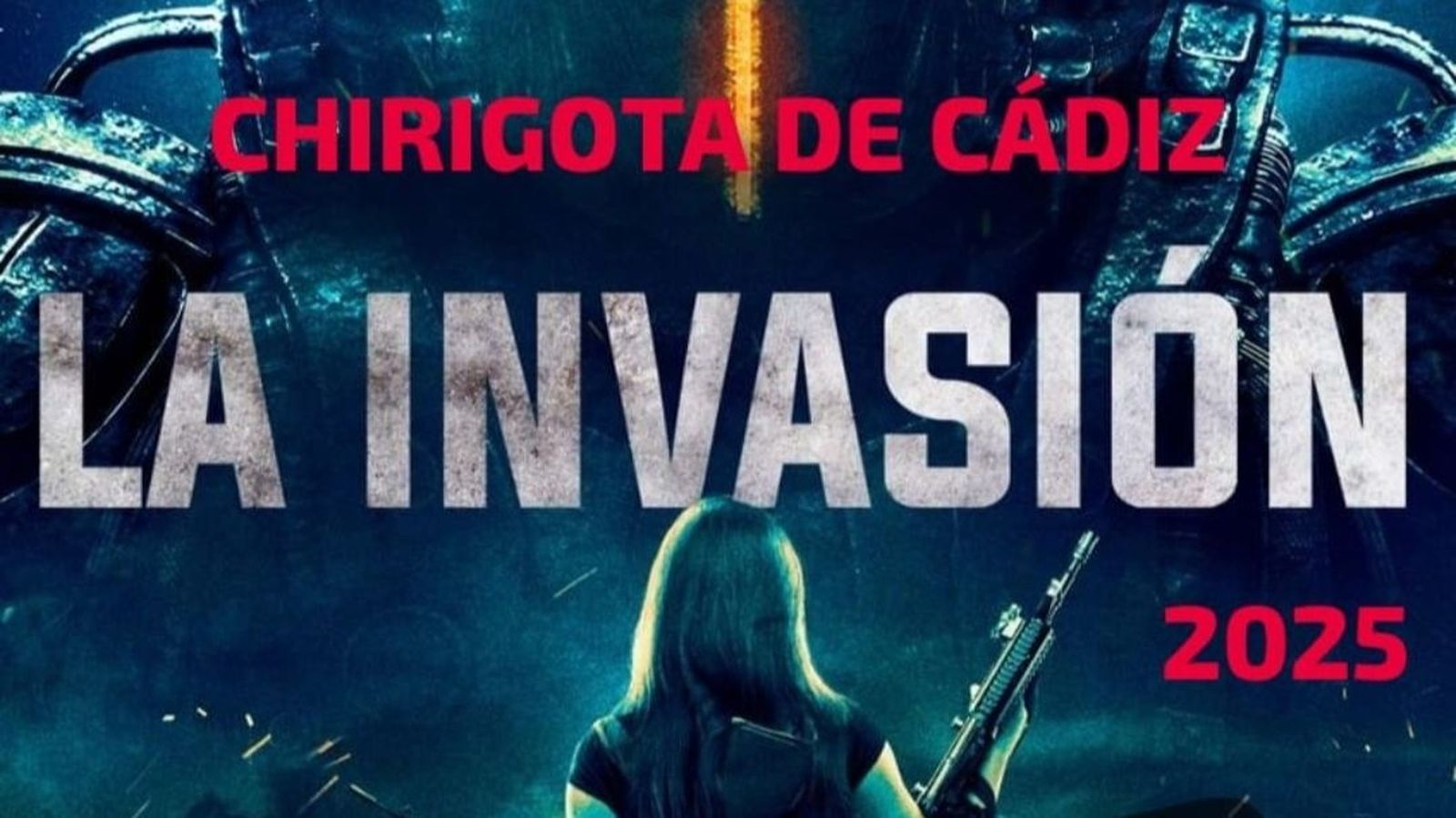 El cartel de la chirigota 'La invasión'.