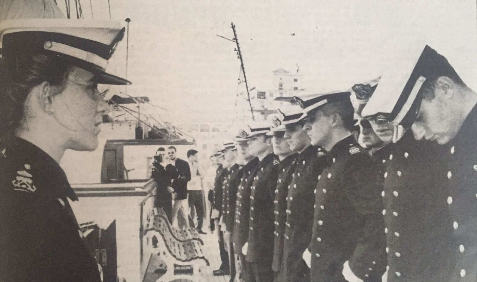 1992 hace 25 añosEsther Yáñez, la primera dama guardiamarina en el Elcano