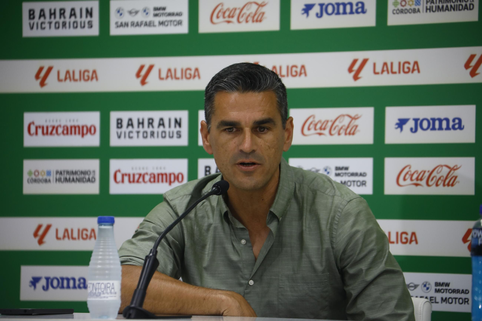La presentación de la ampliación de contrato de Carlos Marín con el Córdoba CF, en imágenes
