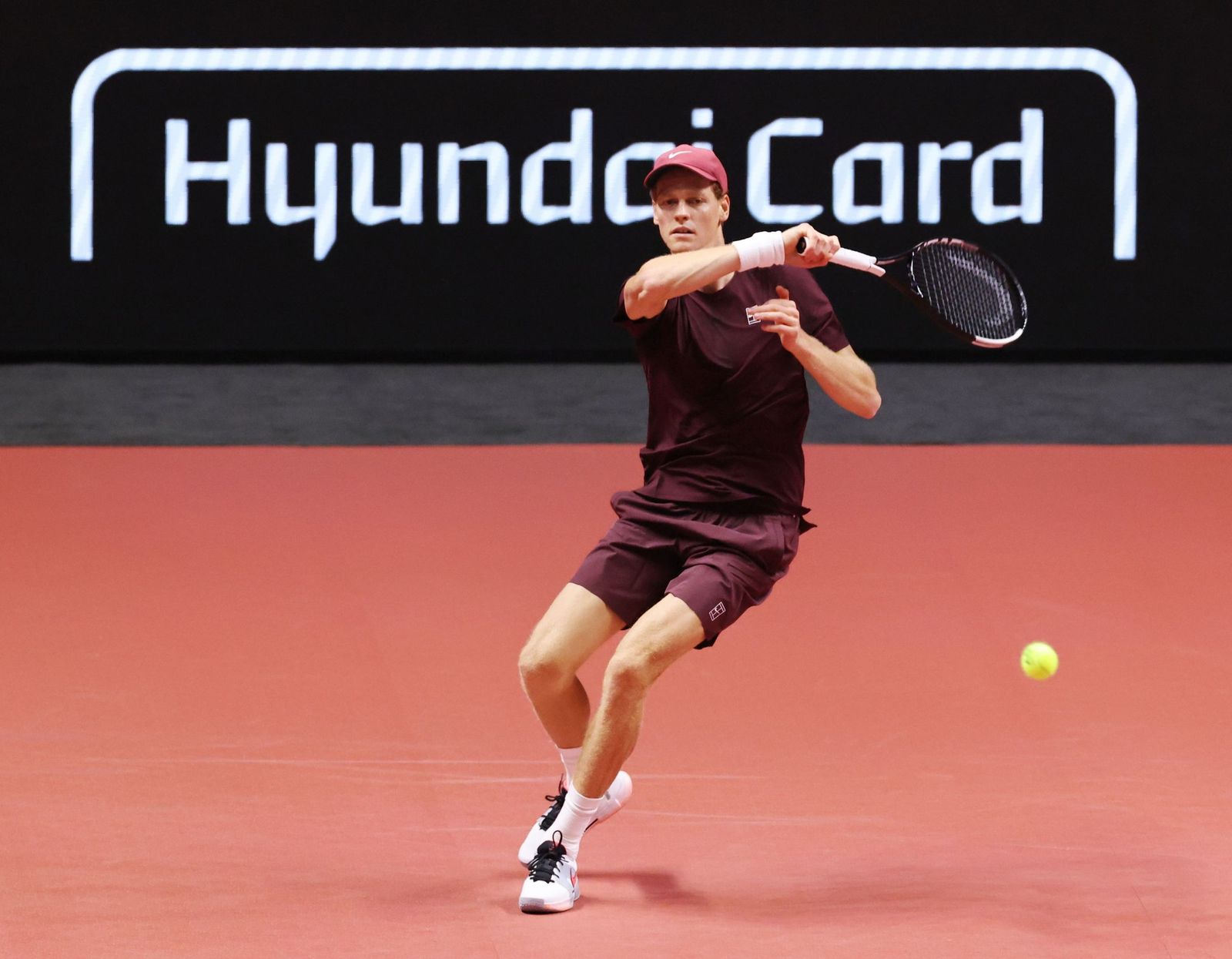 Las fotos de la exhibición entre Alcaraz y Sinner