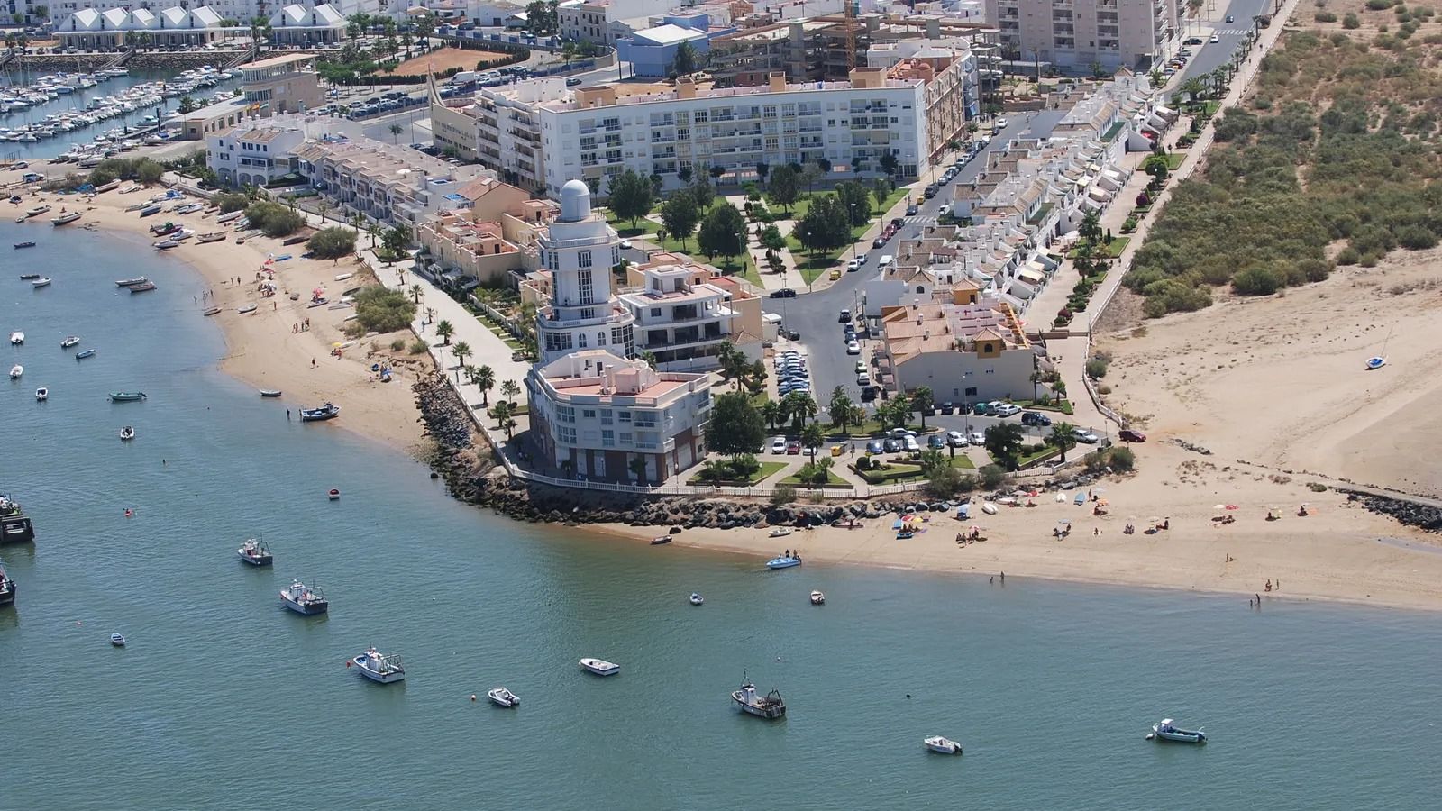 Vista aérea de Isla Cristina.