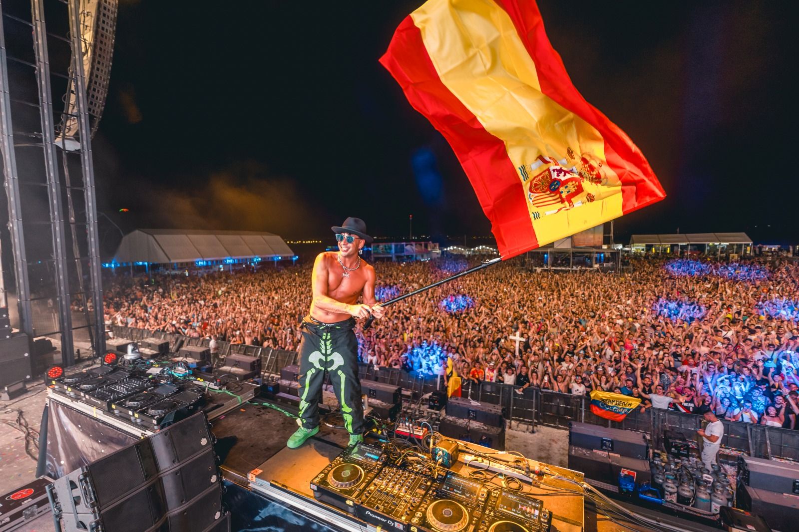 Timmy Trumpet durante su participación en el Festival Dreambeach en Almeería.
