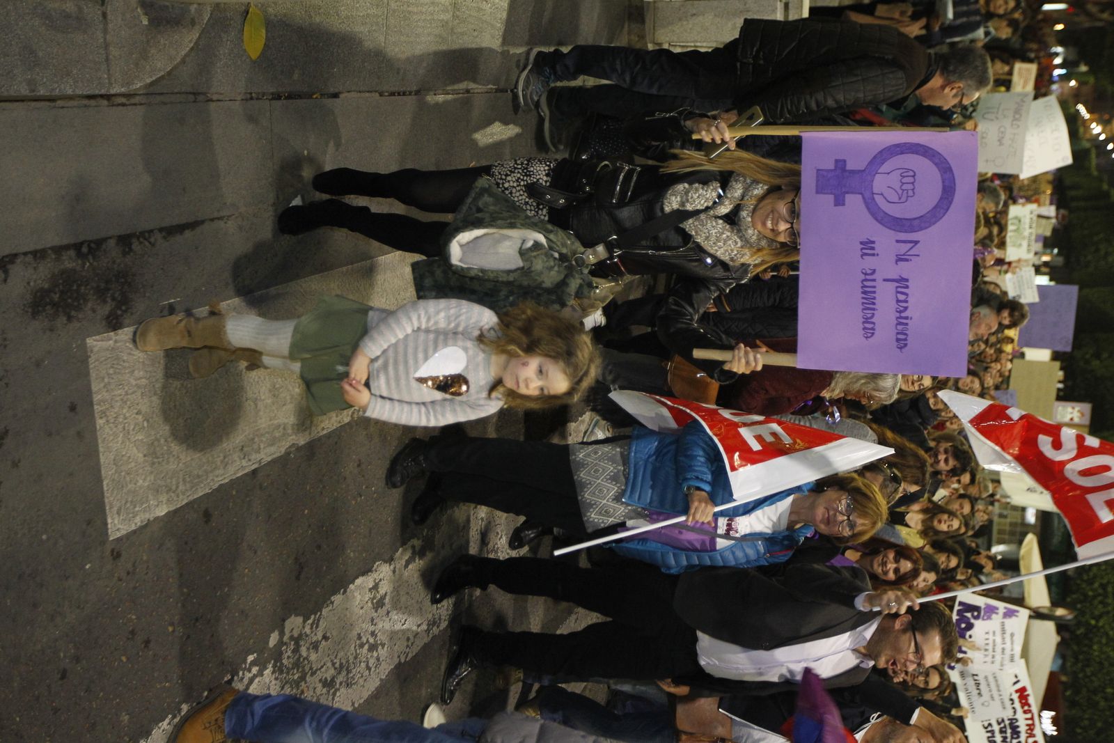 Fotogalería manifestación Día Internacional de la Mujer en Almería