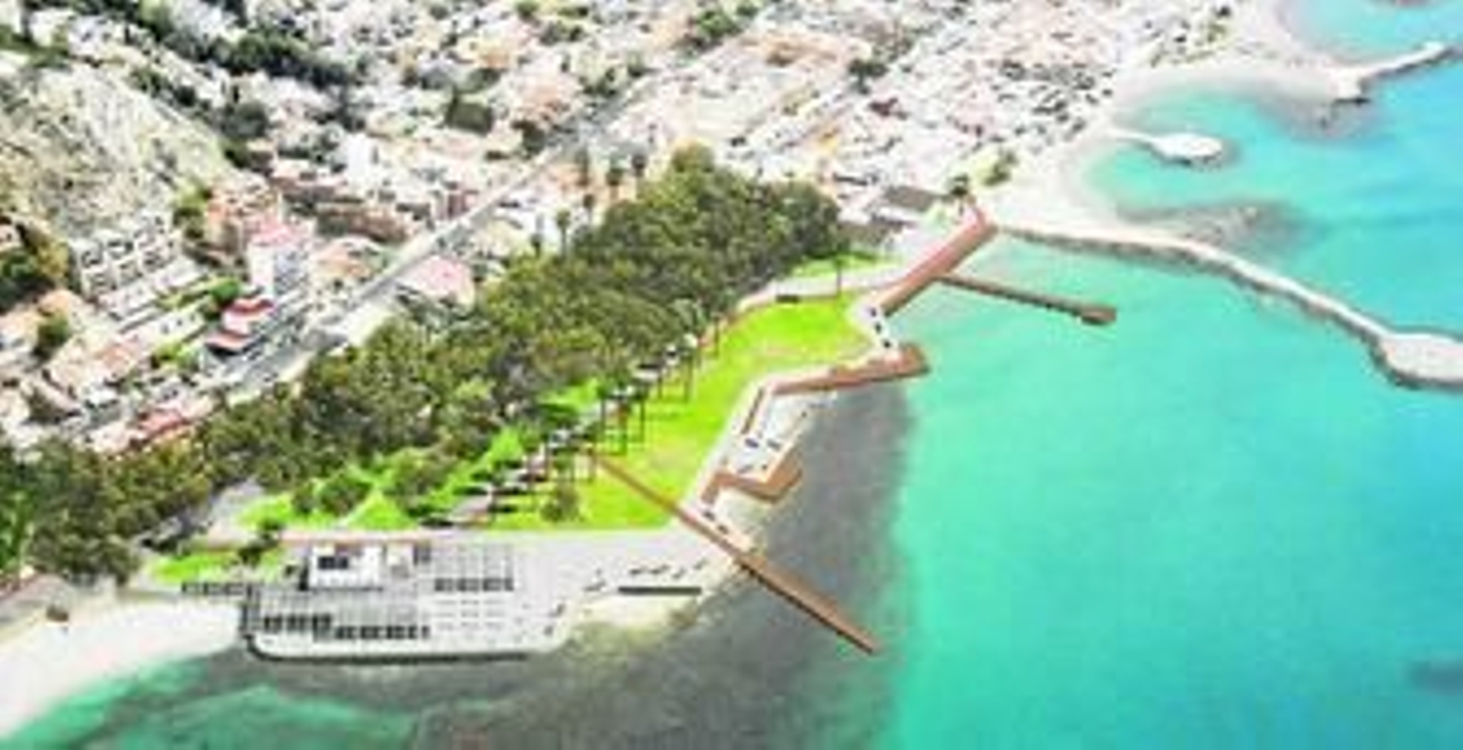 Ínfografía de la propuesta de actuación planteada por los actuales concesionarios de los Baños del Carmen. Ínfografía de la propuesta de actuación planteada por los actuales concesionarios de los Baños del Carmen.