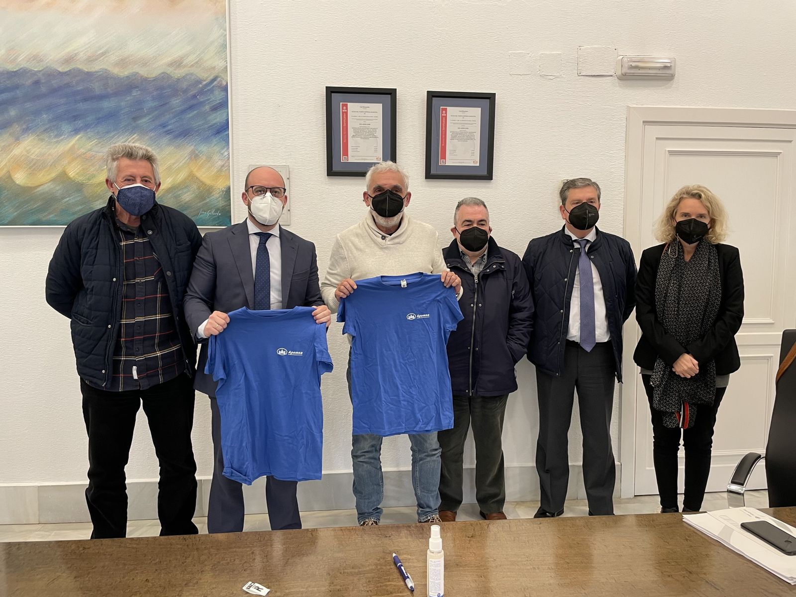 Responsables municipales y de Apemsa con los representantes de los clubes amateur.