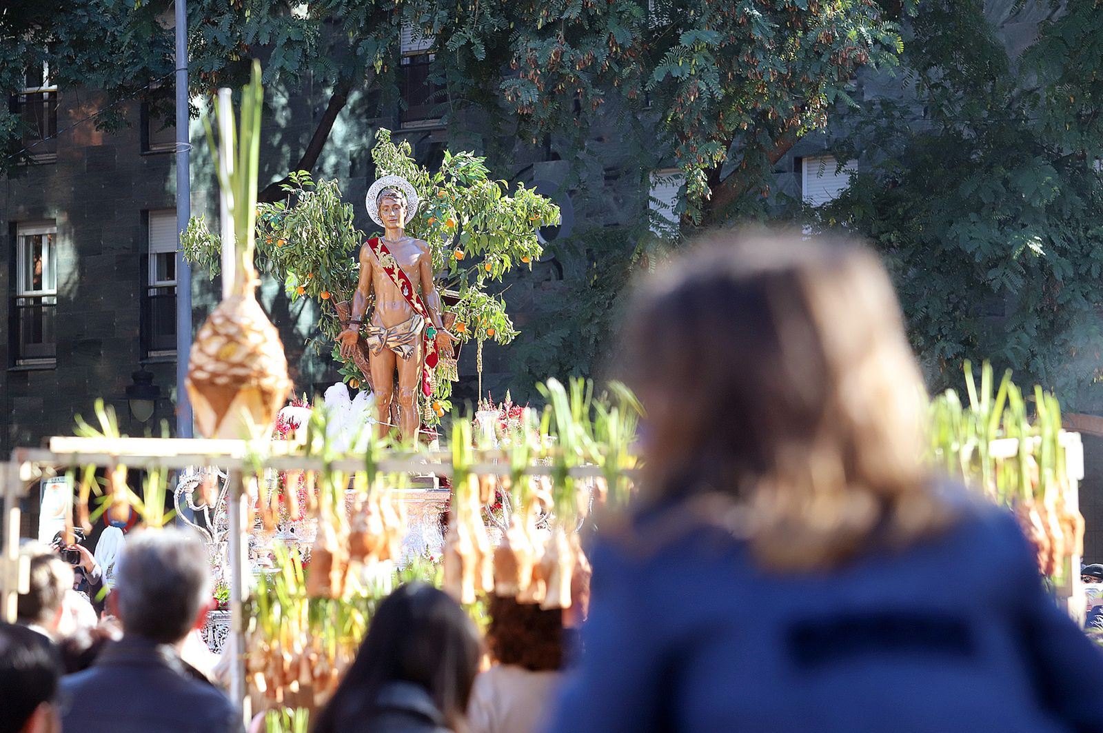 Imágenes de la procesión de San Sebastián en Huelva