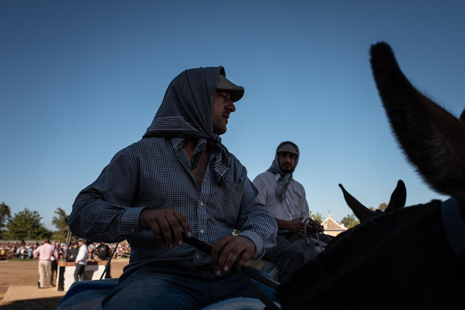 Imágenes de la Saca de las Yeguas a su paso por El Rocío