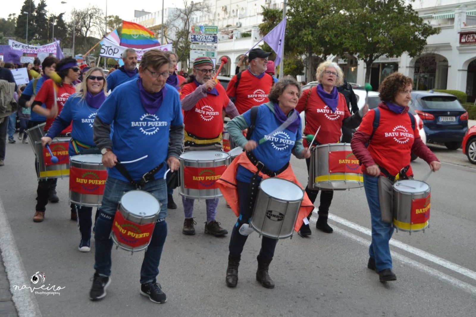Imágenes de la manifestación del 8-M por las calles de El Puerto