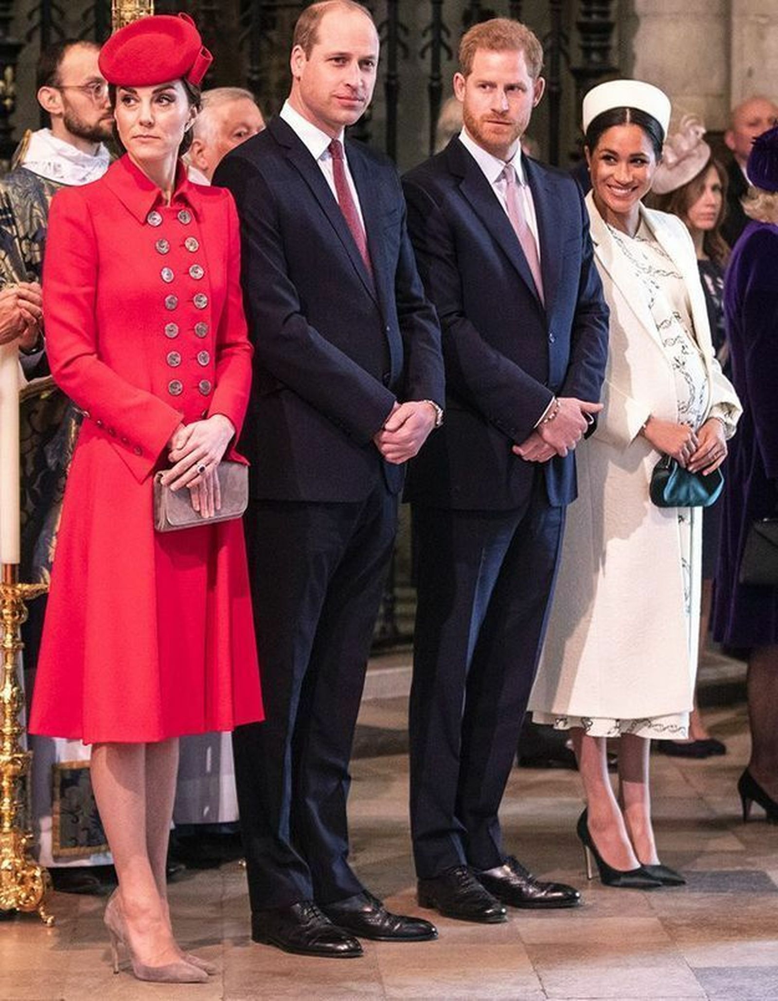 Los duques de Sussex y los duques de Cambridge en un acto público.