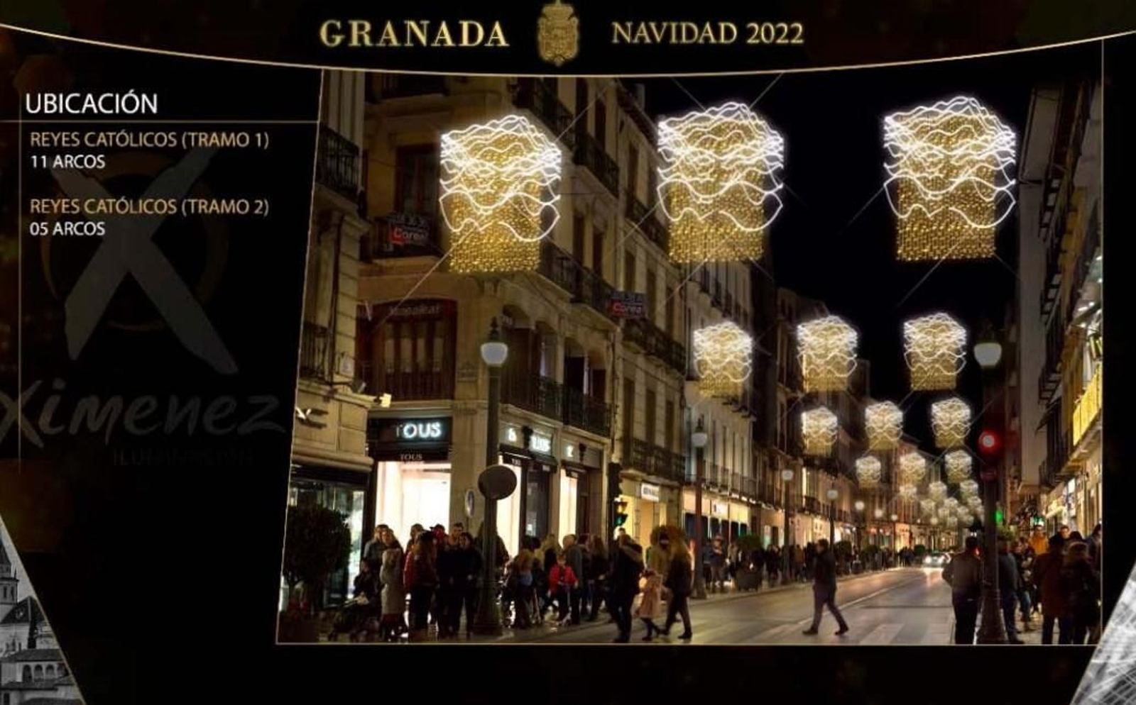 Estas son las luces de Navidad del Centro de Granada, calle por calle