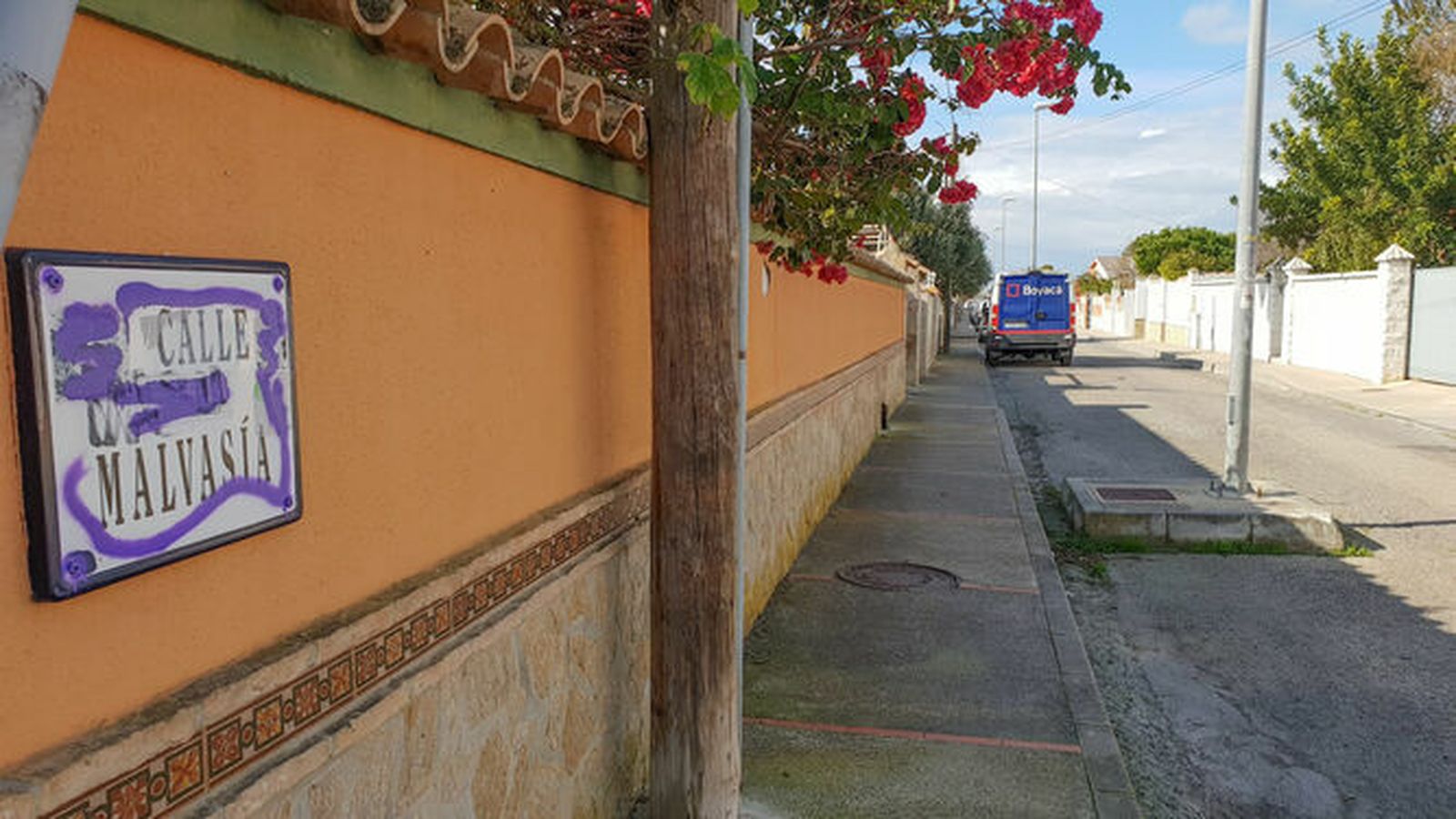 Calle Malvasía, lugar donde se encuentra la vivienda alquilada.