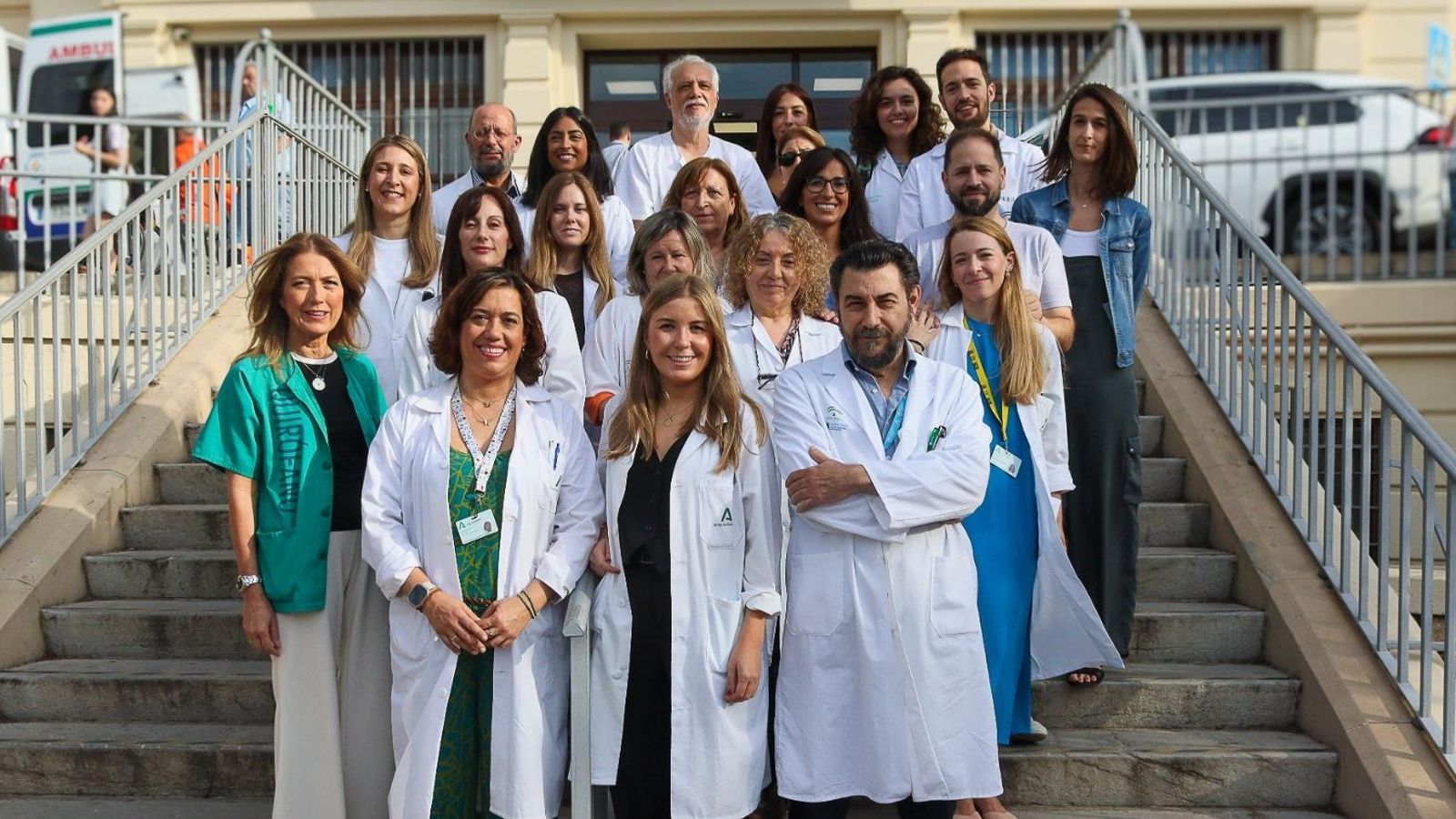 Parte del equipo de Hematología del Hospital Regional.