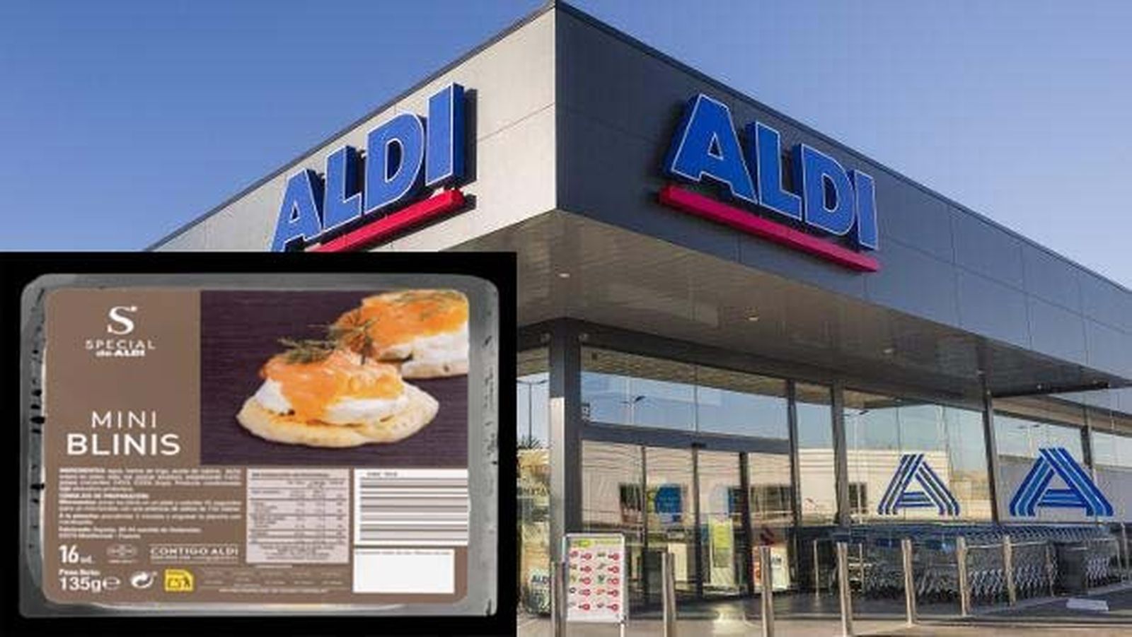 Aldi detecta listeria en un lote de tortitas de marca Mini blinis