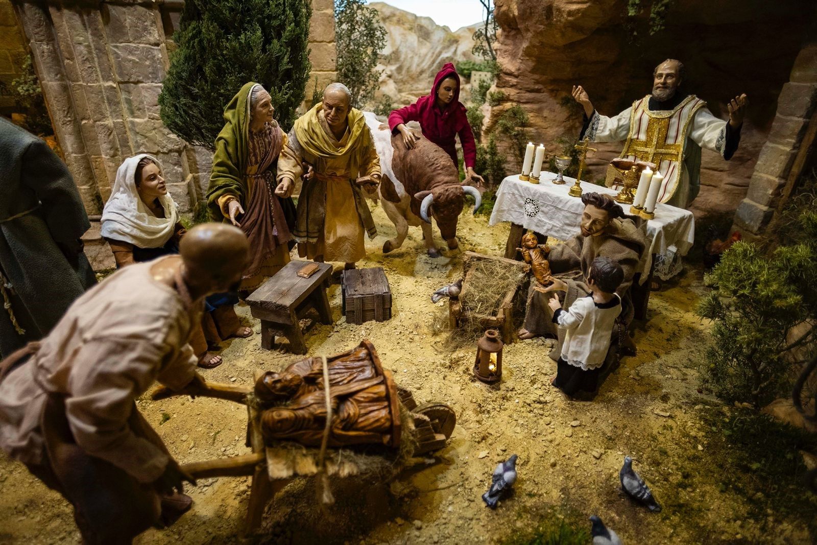 El nacimiento de la Fundación Cajasol en Cádiz la Navidad de 2023.