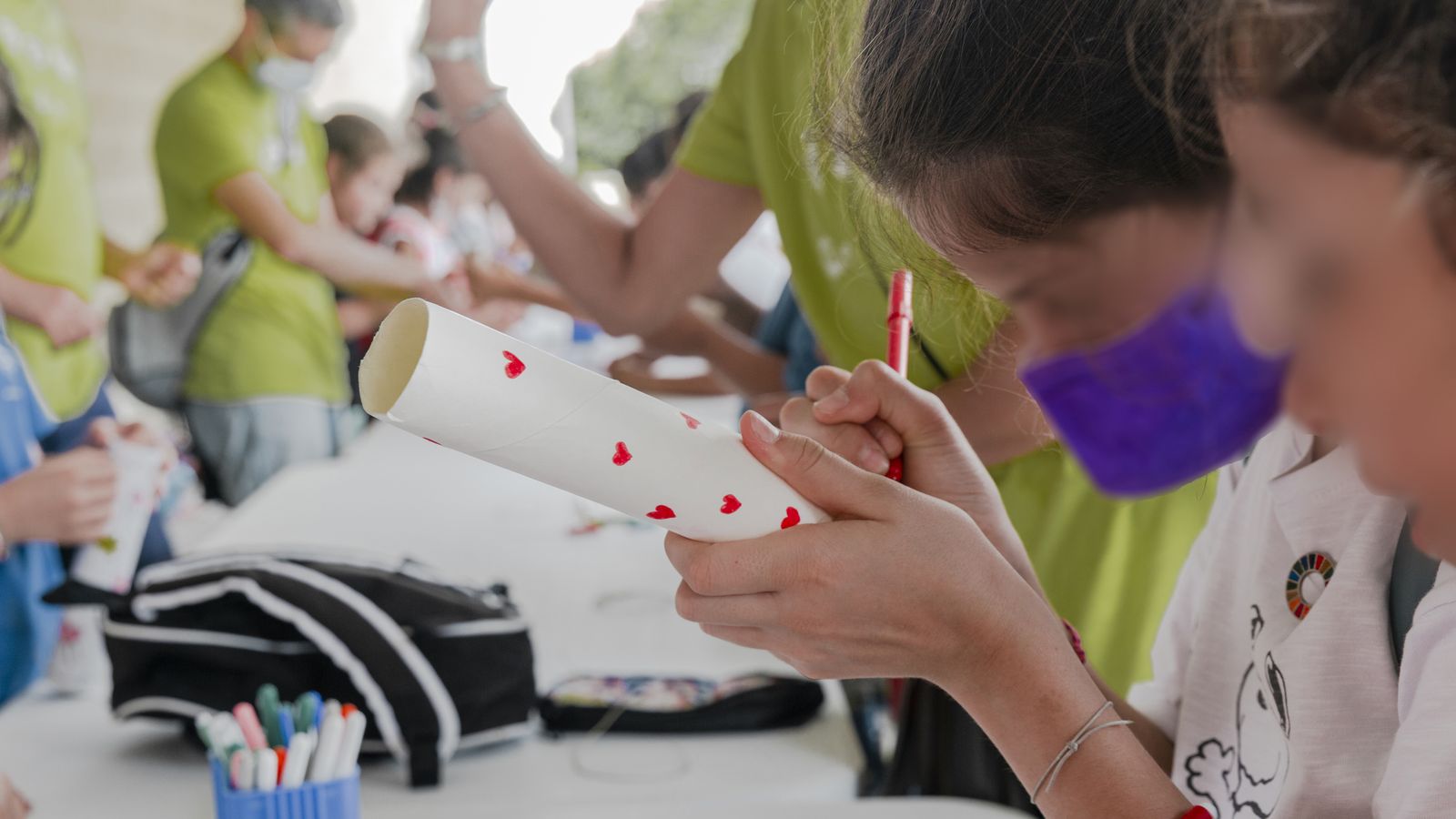 Taller de modelaje con productos reciclados.