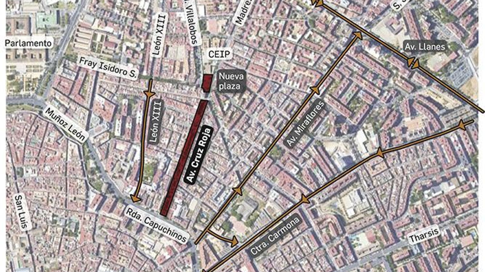 Cambios de tráfico en las avenidas de la Macarena y Norte