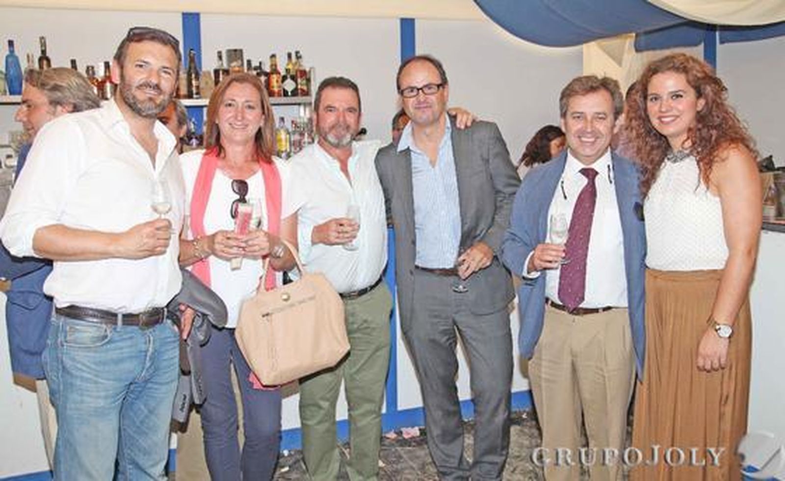 Carlos Mata, Juan Carlos Campo, Miguel García, María José Piñero y José Antonio Guerra, del Puerto de Algeciras, y Marisa López Mesa.

Foto: Pascual · Vanesa Lobo