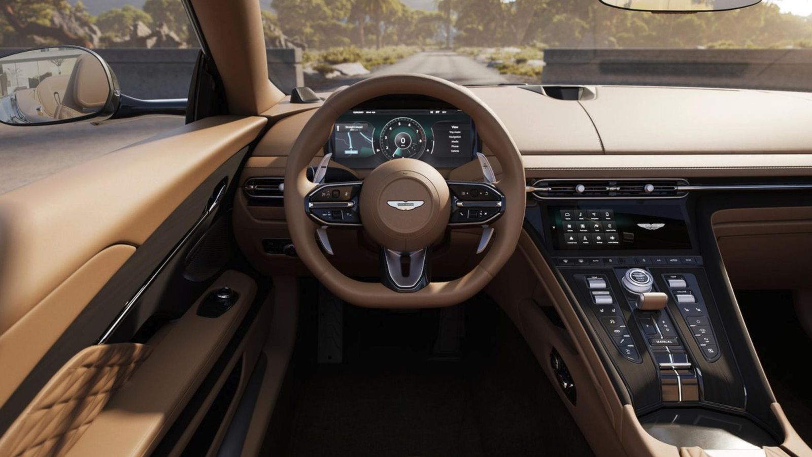 El puesto de conducción no difiere del Coupé. Desde él pueden seleccionarse cinco modos de conducción: GT; Sport, Sport+, Wet y uno personalizable. El puesto de conducción no difiere del Coupé. Desde él pueden seleccionarse cinco modos de conducción: GT; Sport, Sport+, Wet y uno personalizable.