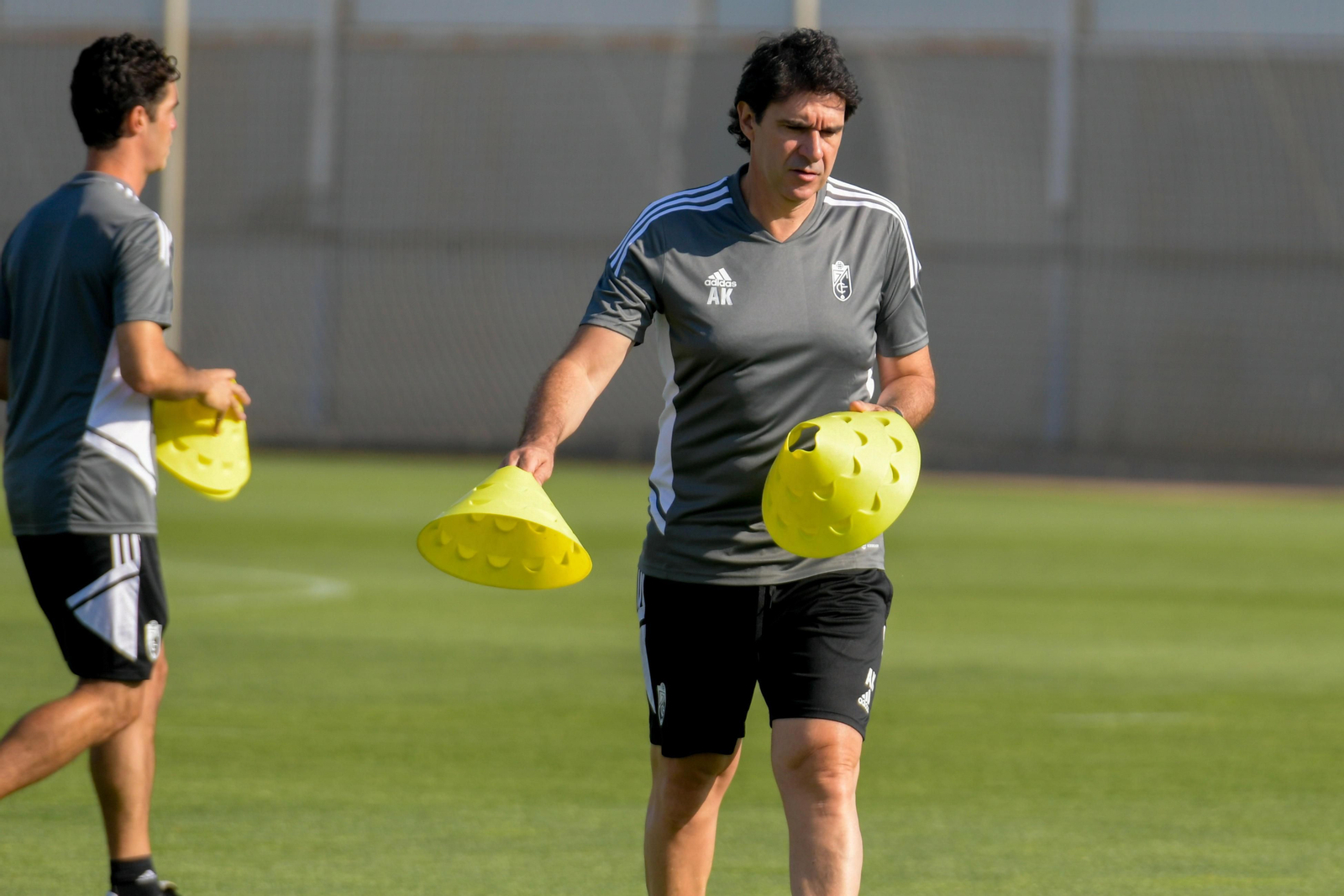 Aitor Karanka, en un entrenamiento.