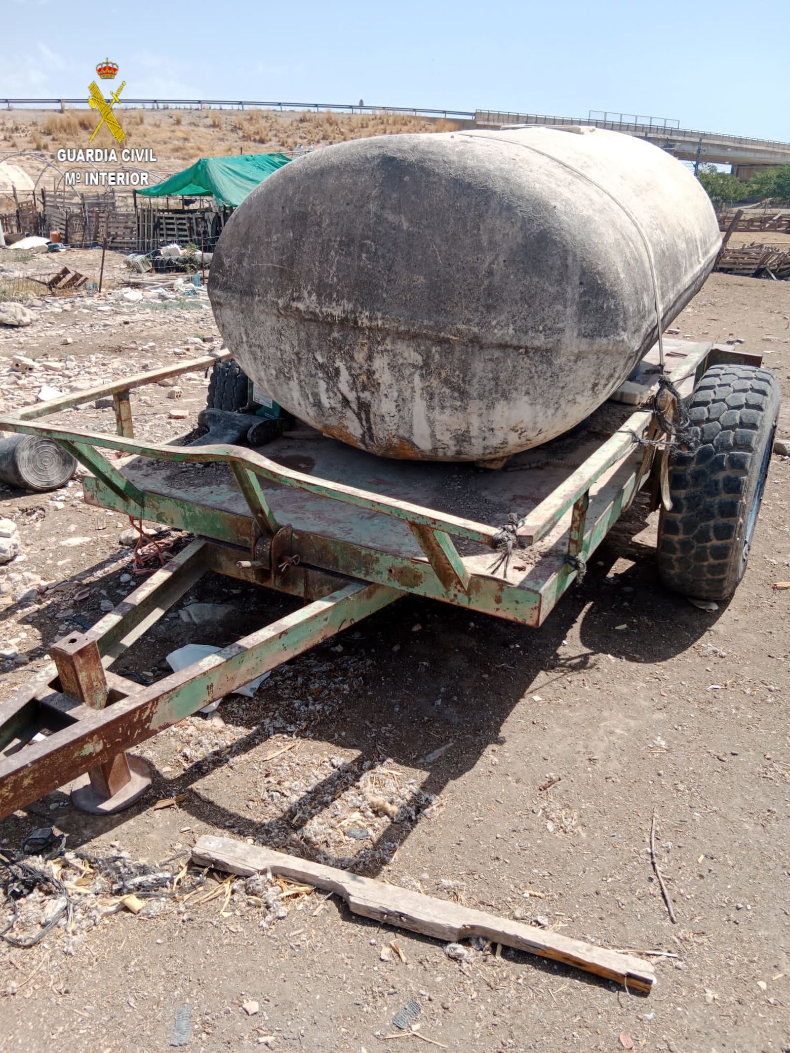 Detenido por robar maquinaria de una finca de Lebrija