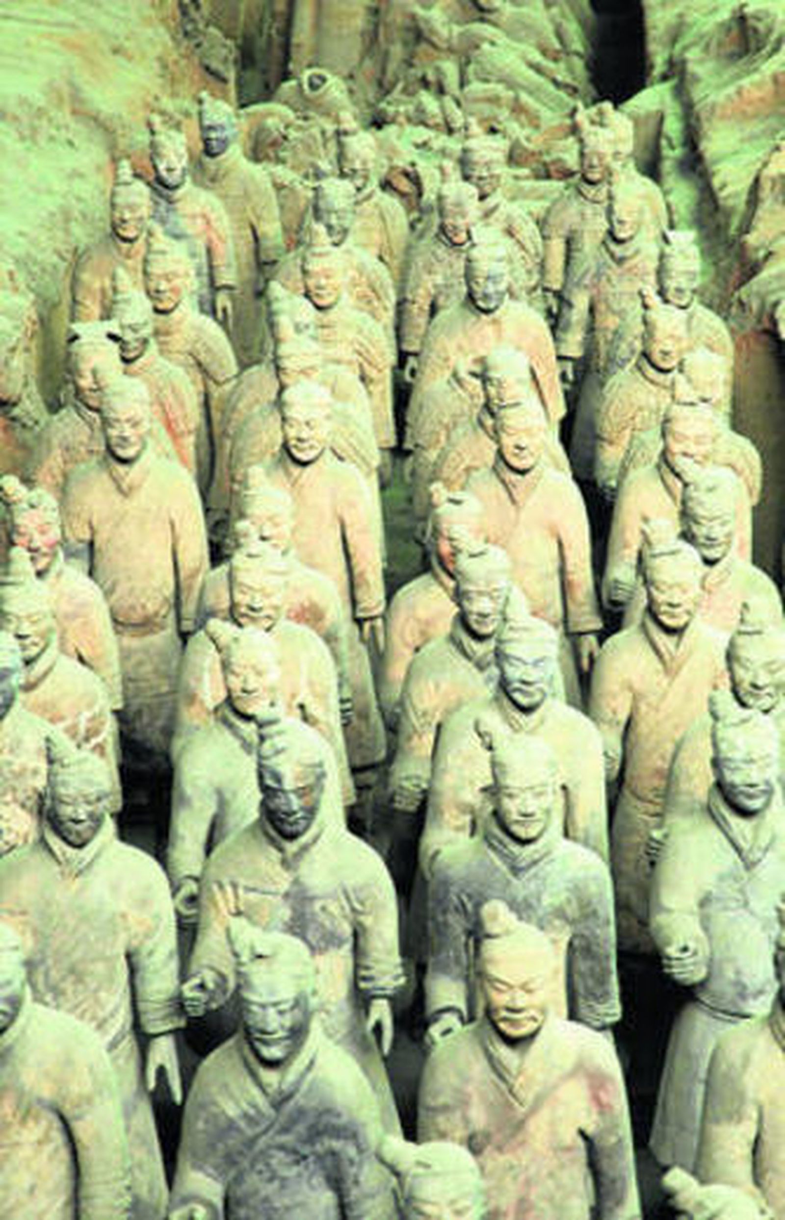 El ejército de Terracota del emperador chino Qin Shi Huang.