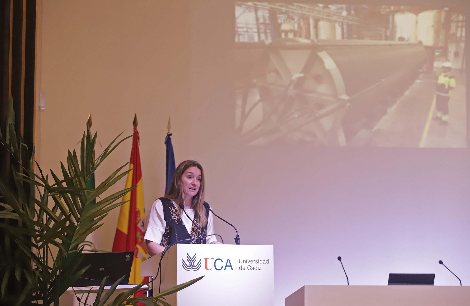 Fotos de la segunda jornada del congreso Rh2edin de energías limpias en la ETSI de Algeciras