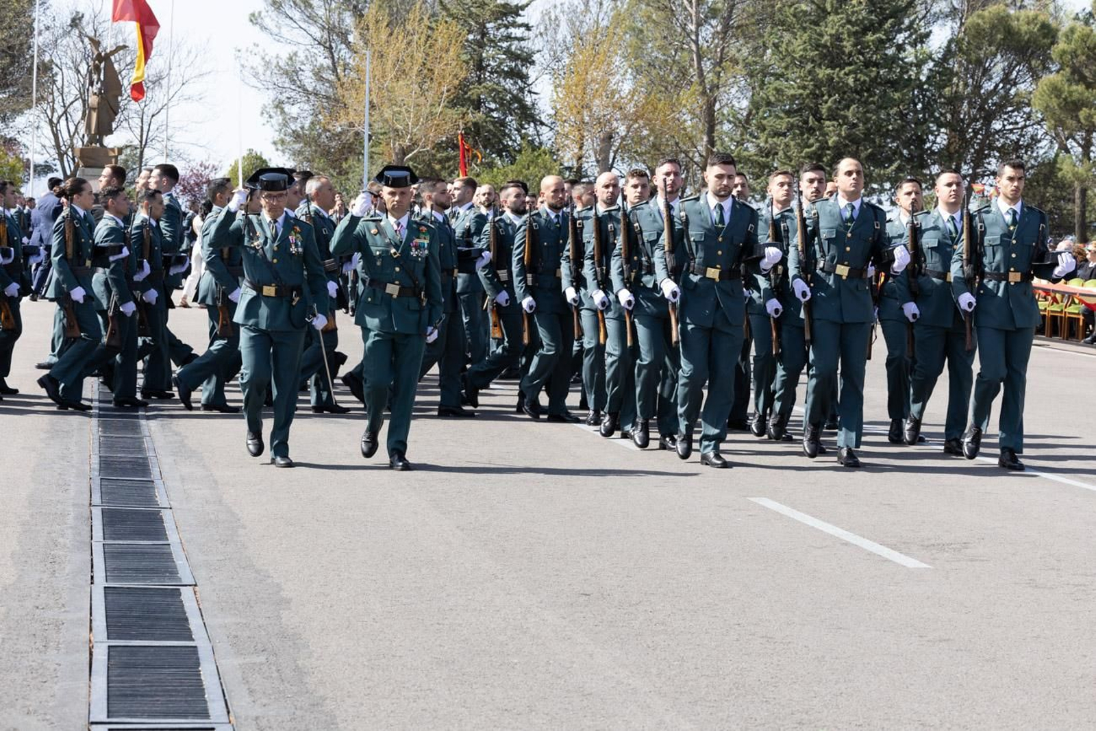 Jura de bandera de la 130ª promoción de guardias civiles de la Academia de Baeza