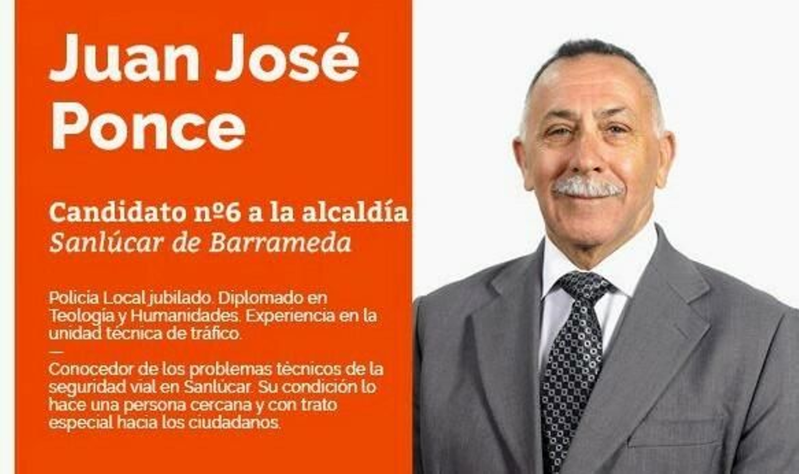 El nuevo edil de Cs, Juan José Hernández Ponce, en su presentación como número seis de la lista electoral.