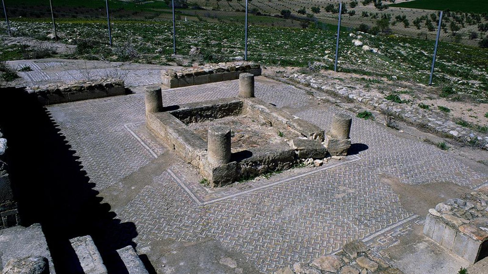 Una vista de la villa romana de Bruñel, en Quesada (Jaén).