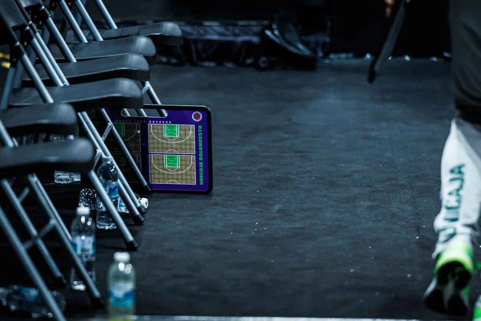 El banquillo del Unicaja.