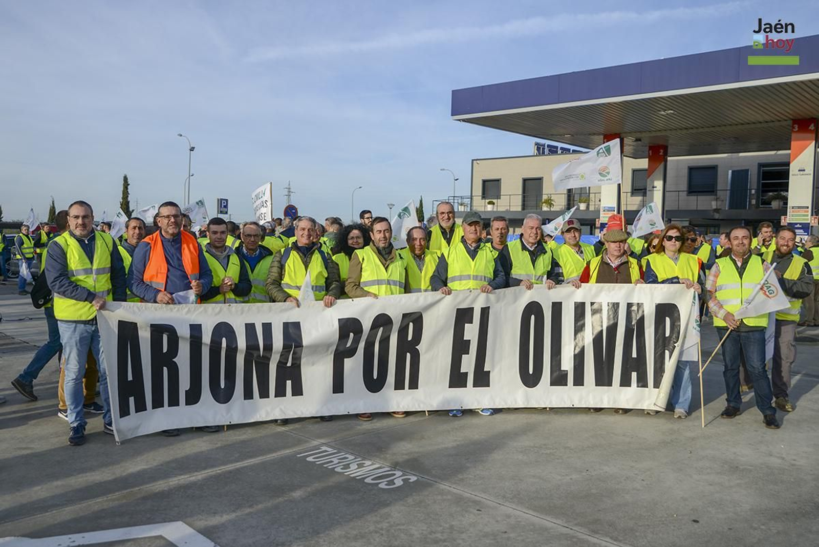 El campo protesta en Jaén por las medidas de la PAC.