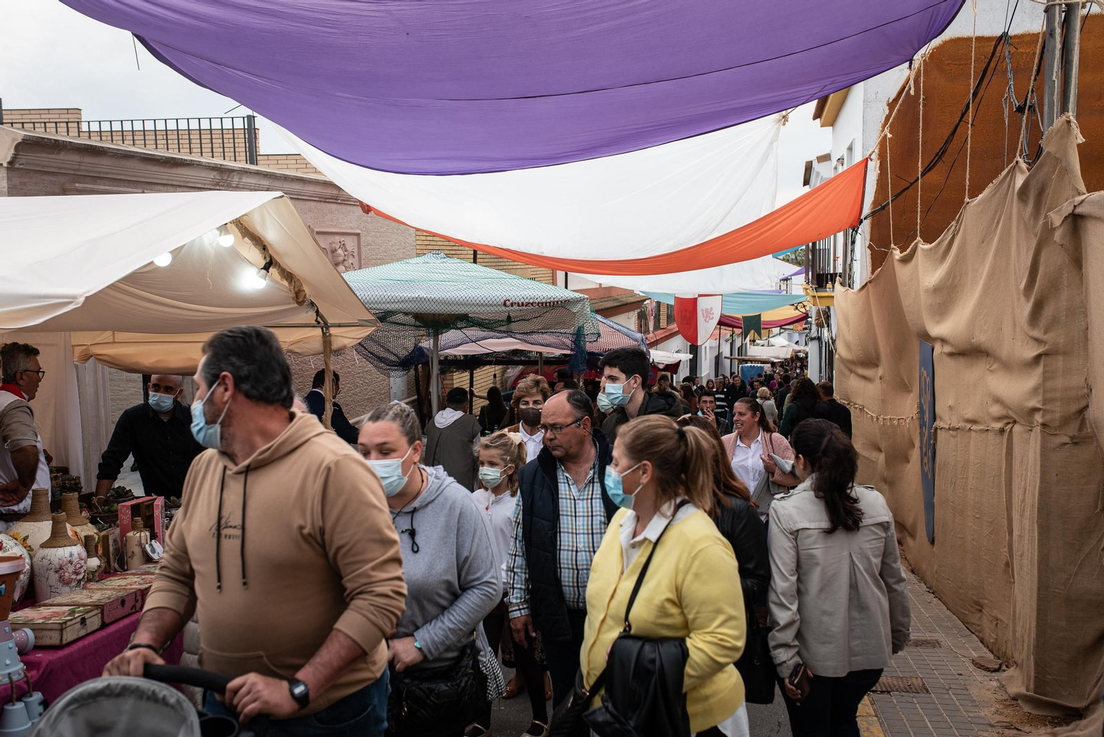 Imágenes del ambiente en la Feria del Descubrimiento de Palos de la Frontera