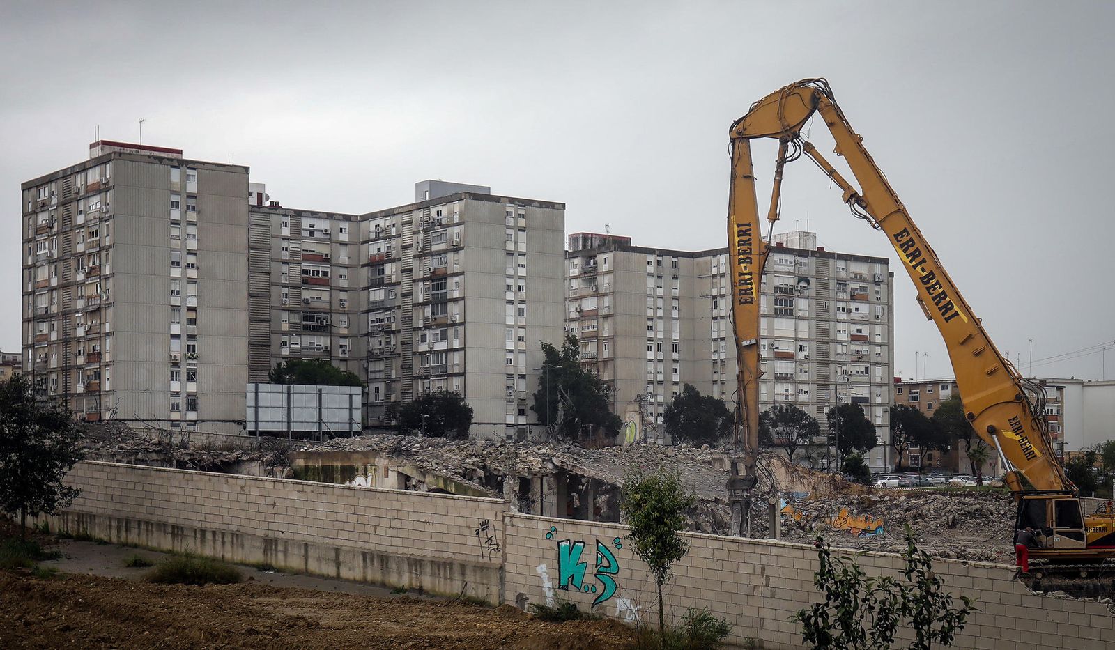 Vista de la barriada Las Torres desde el hospital.