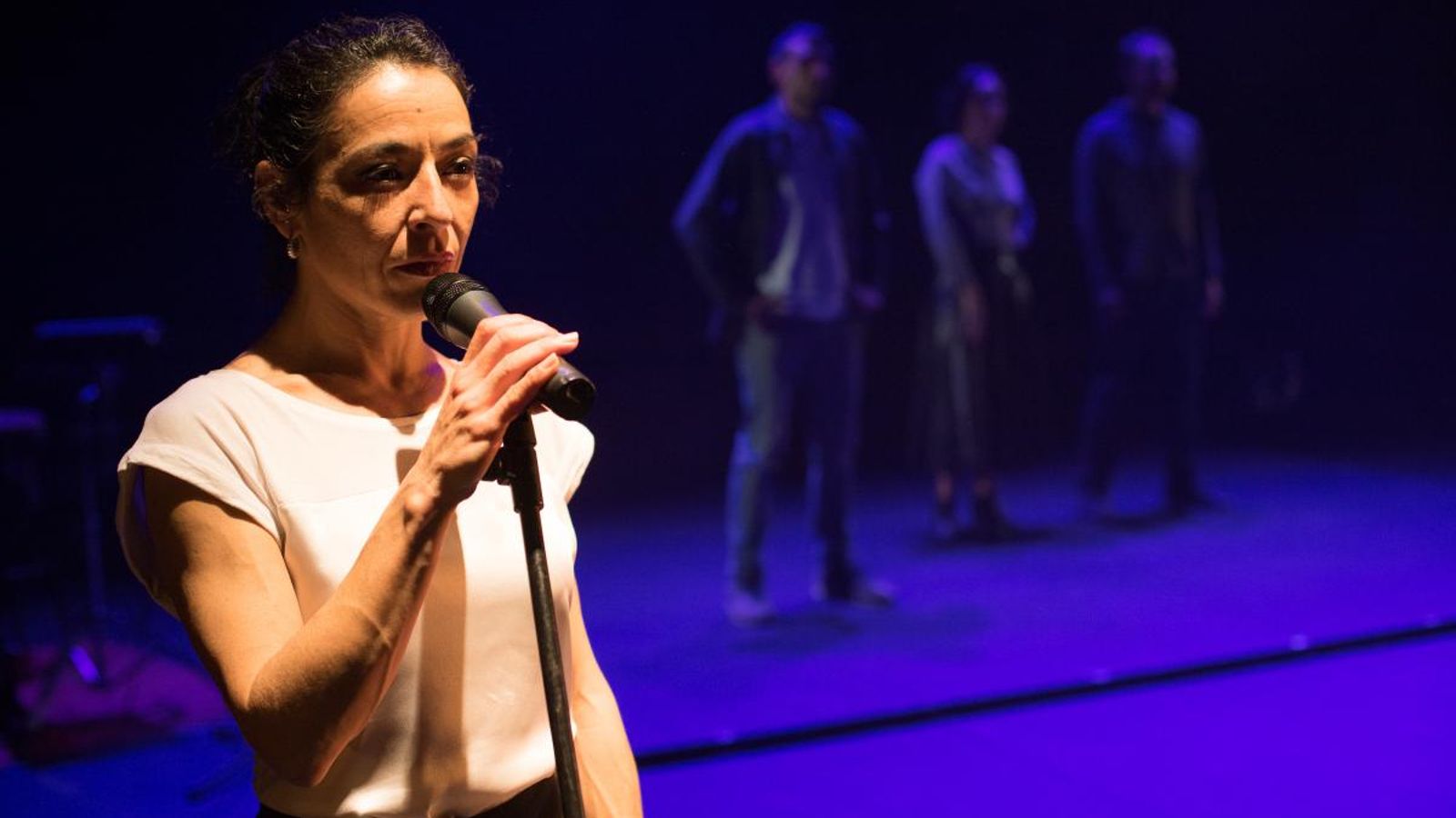 La bailarina y coreógrafa Mariché López, en una función de 'Material'.