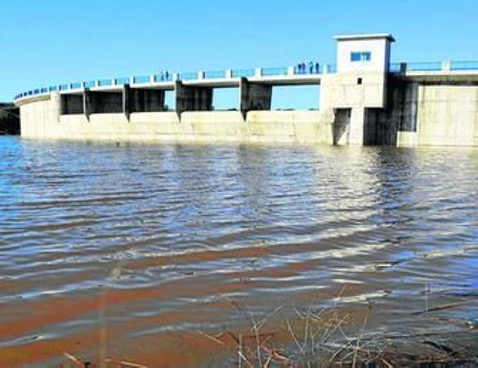 Instalaciones de la presa de La Colada, en El Viso.