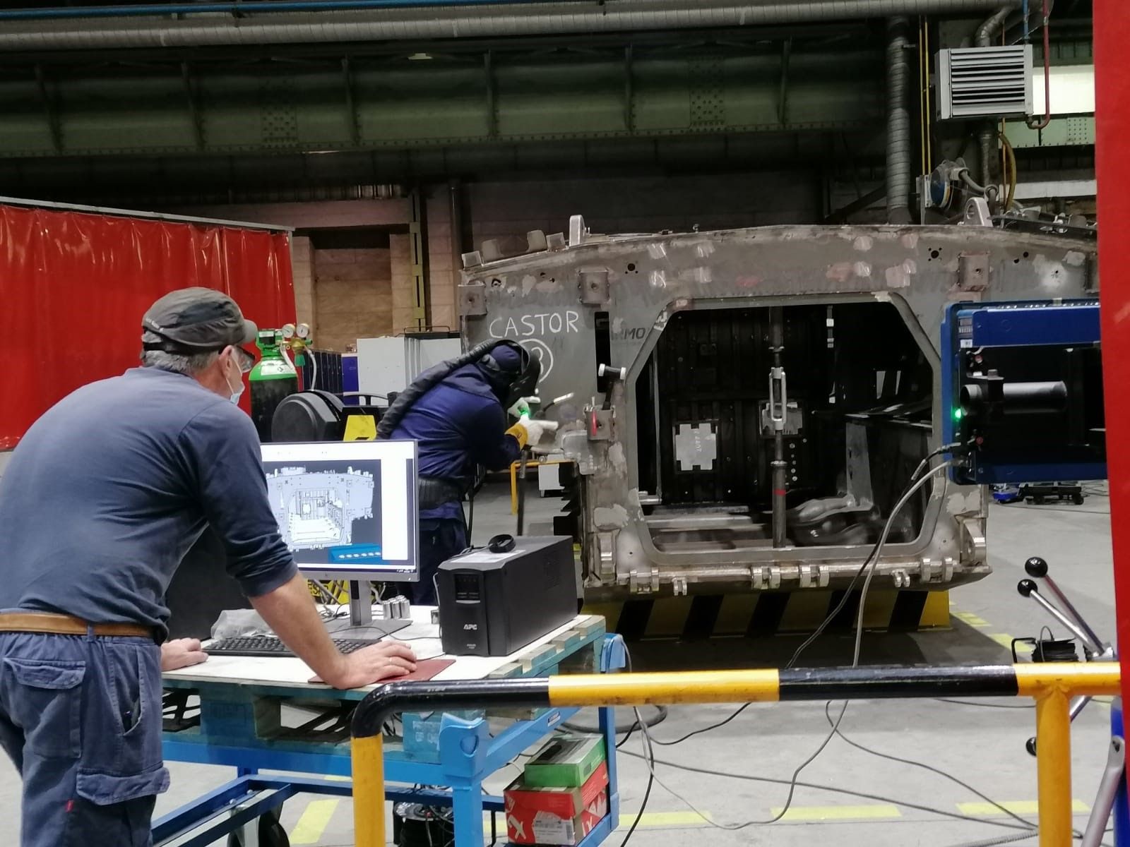 Trabajadores de la industria.