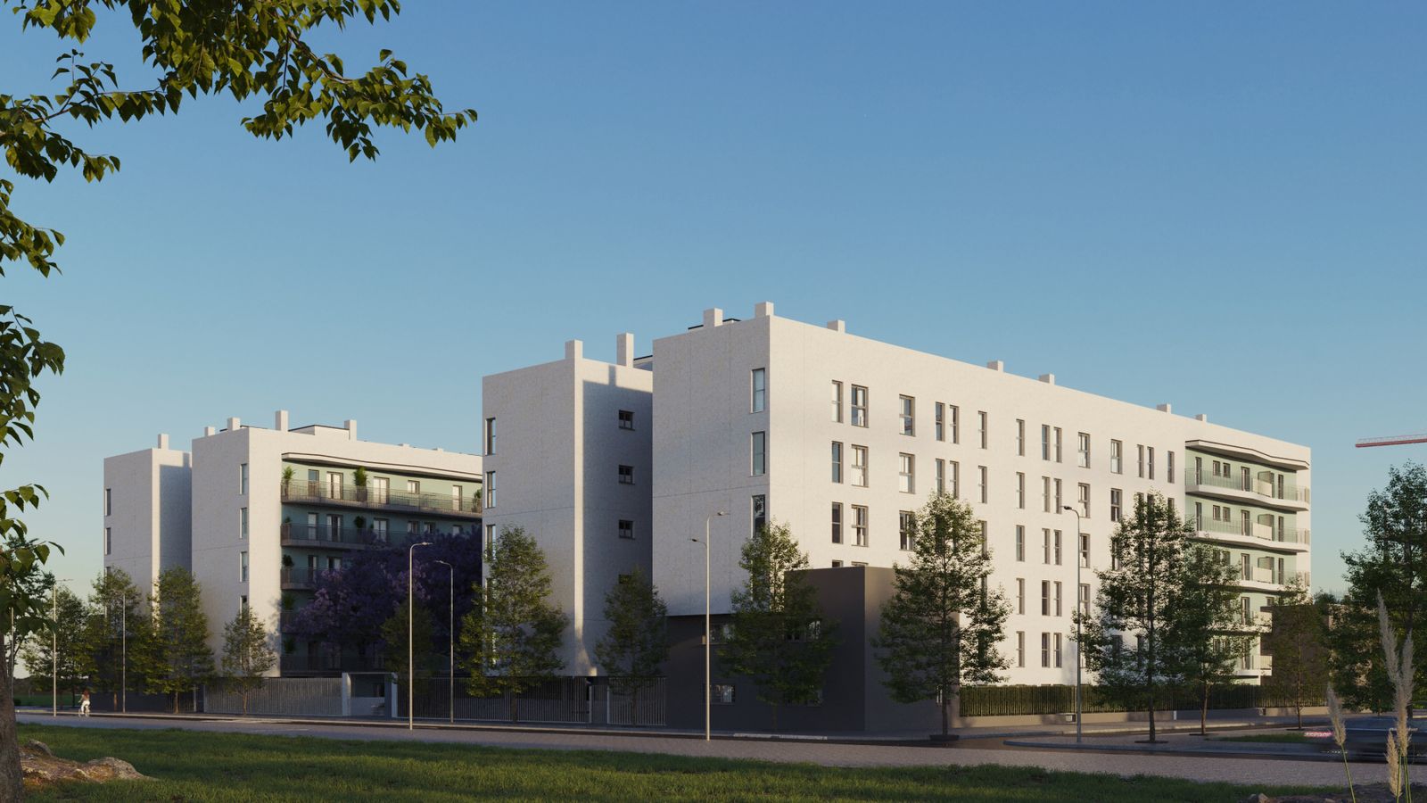 Una de las promocios de viviendas de Palmas Altas adheridas a la oferta de VPO