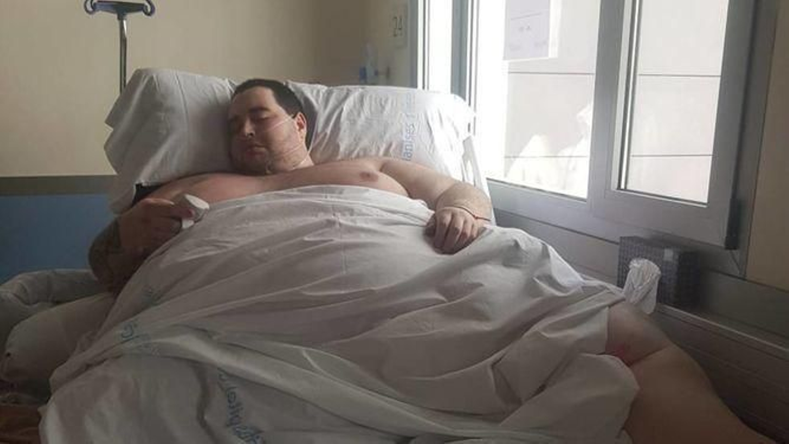 Imagen de archivo del joven mientras estaba hospitalizado.