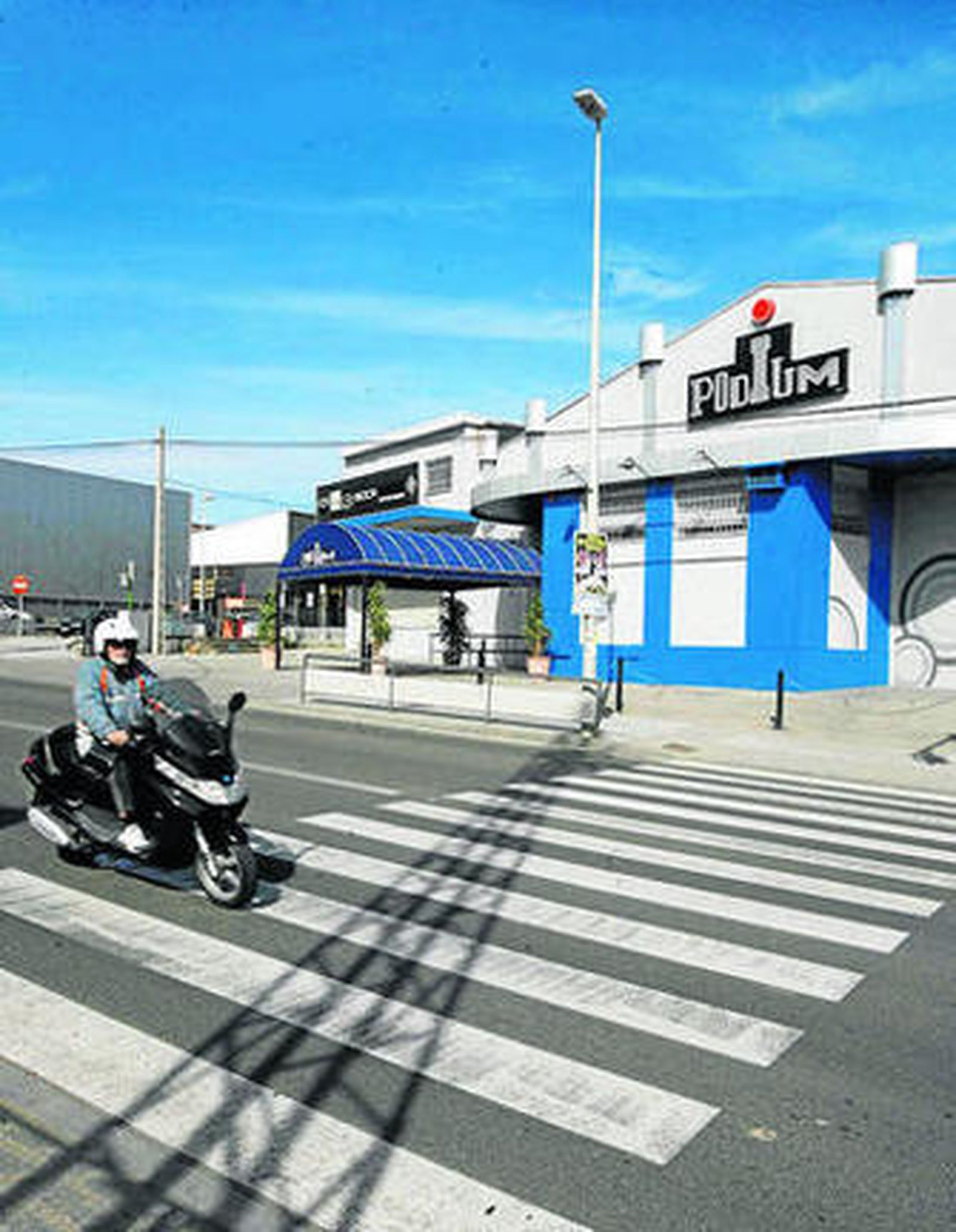 Punto donde se produjo el incidente.