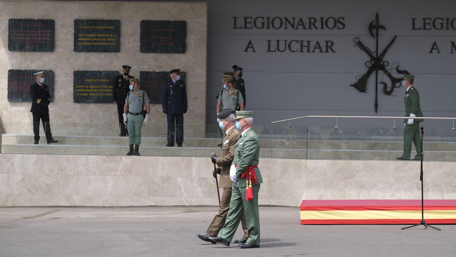 Fotogalería toma de posesión del General Melchor Marín Elvira. La Legión. Almería