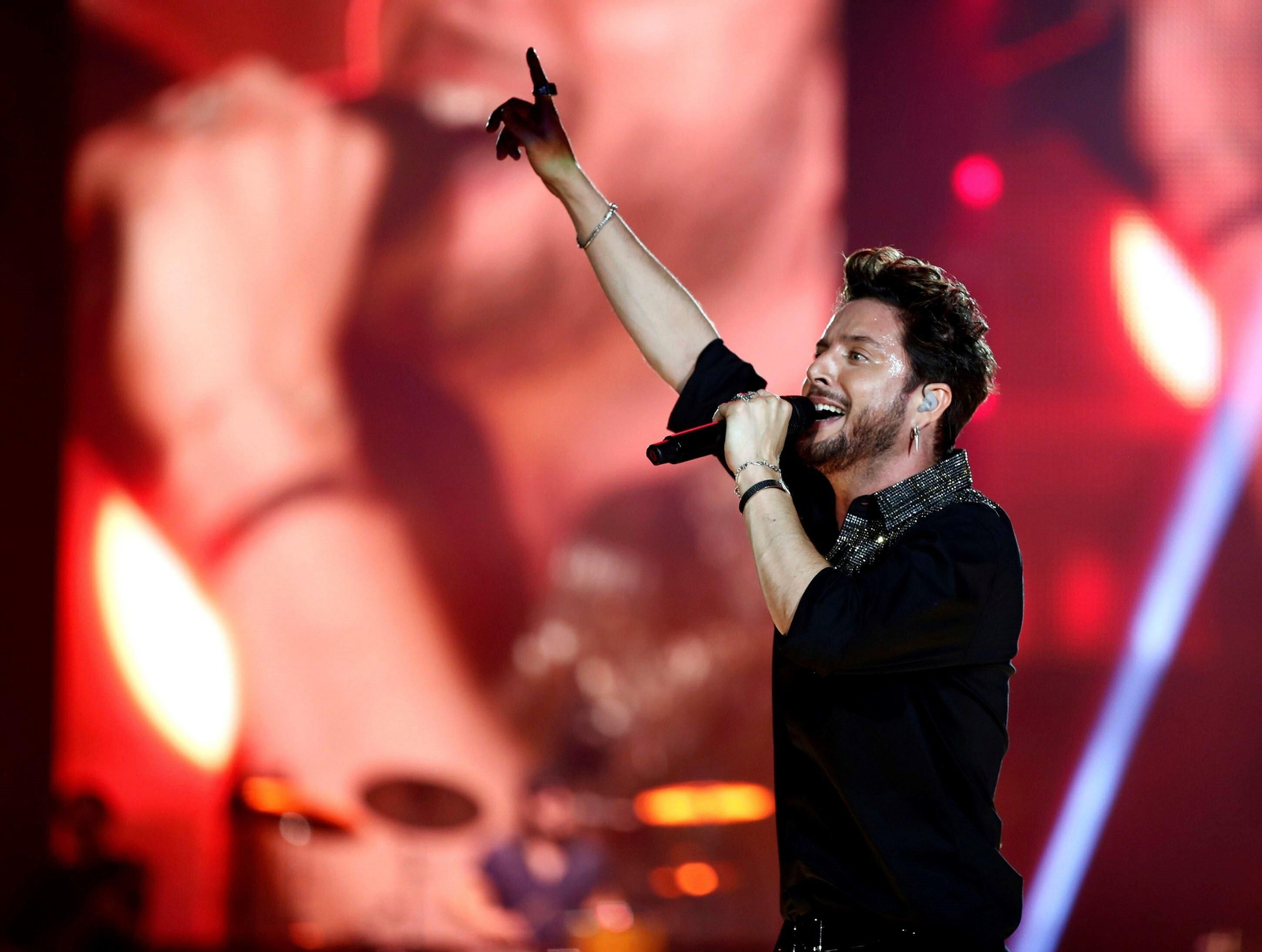 Manuel Carrasco, en uno de sus conciertos de 2019.