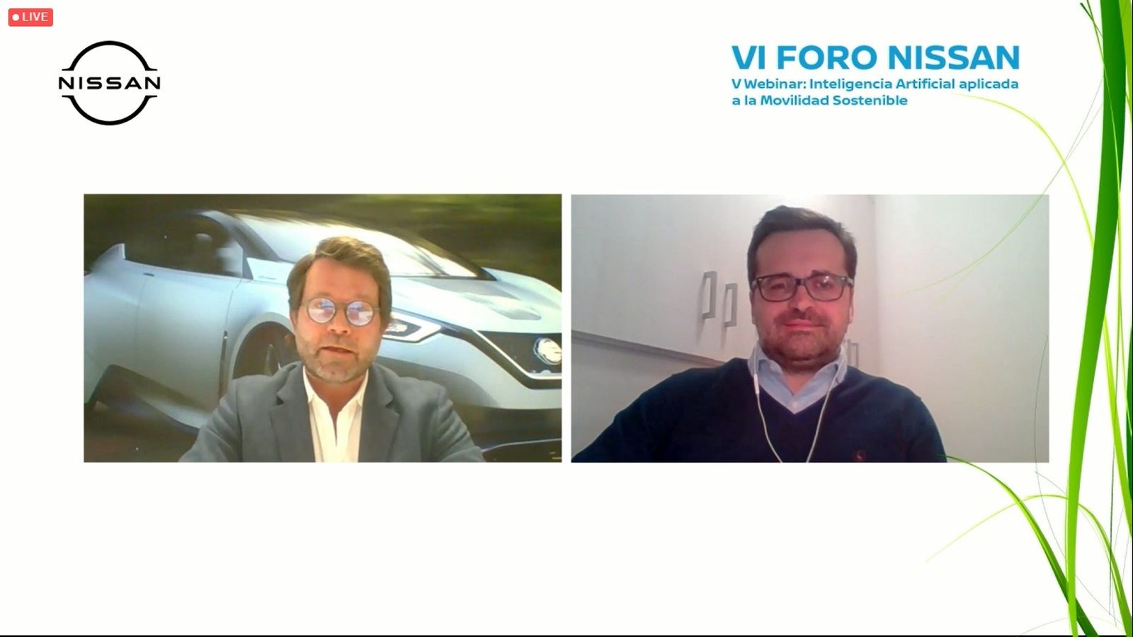 Francesc Corberó, director de Comunicación de Nissan; y Ángel Fontanillo Castaño, Manager de AD & ADAS Performance Test de Nissan Technical Center en España, hablaron sobre los nuevos actores en el sector del automóvil durante los próximos años.