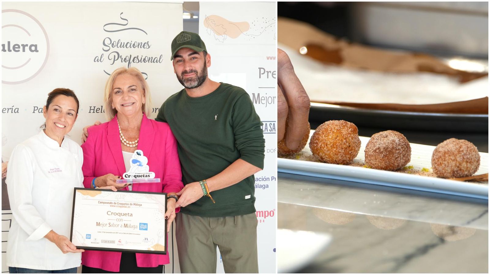 La croqueta de La Huerta, ganadora del segundo lugar y el premio 'Sabor a Málaga'.