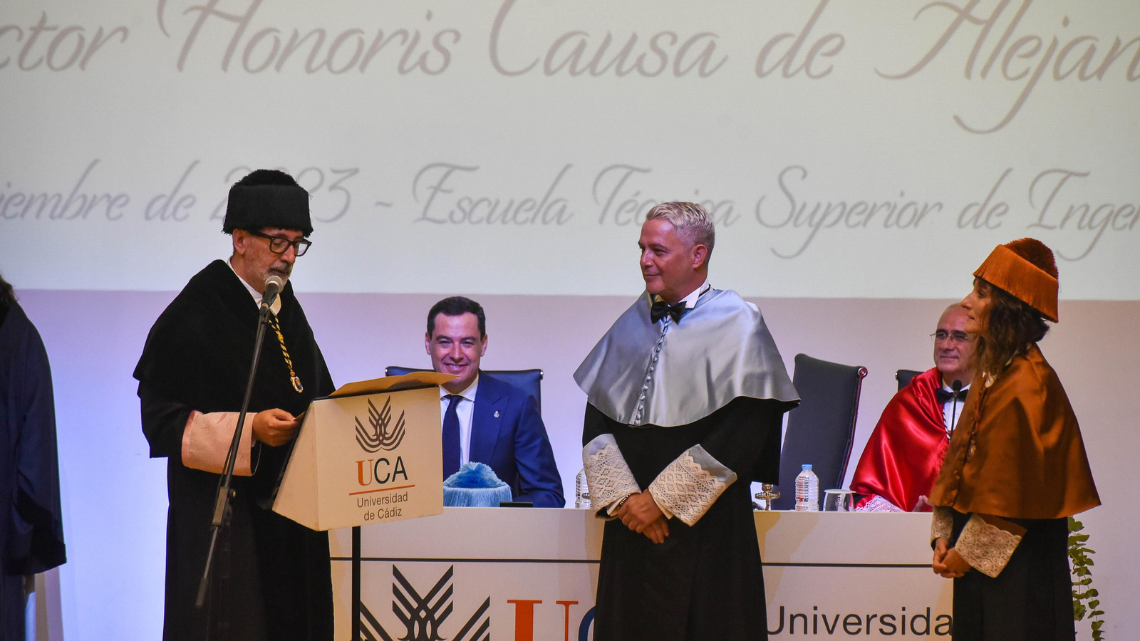 El nombramiento de Alejandro Sanz como Doctor Honoris Causa por la UCA en Algeciras