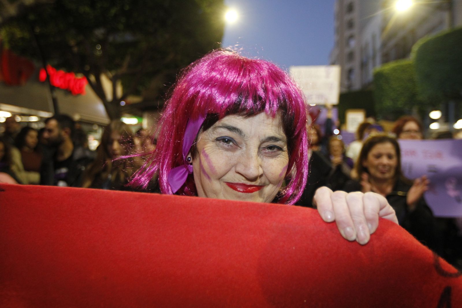 Fotogalería manifestación Día Internacional de la Mujer en Almería
