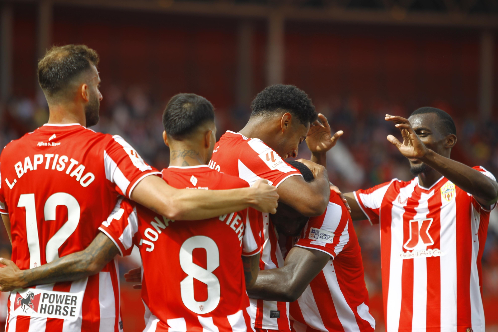 Las mejores imágenes del partido de fútbol U.D. Almería-Villarreal C.F.