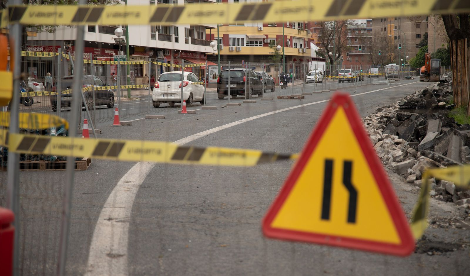 Tráfico y obras en la Ronda de Capuchinos