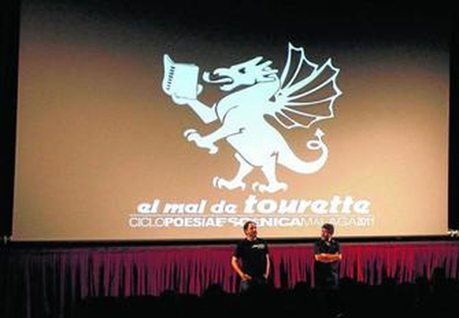 Celebración de 'El mal de Tourette', el pasado martes, en el Teatro Cánovas.
